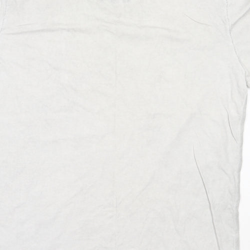 NEXT Mens Grey  Cotton  T-Shirt Size L Round Neck