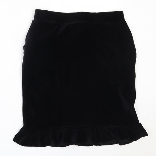 TU Womens Black  Cotton Straight & Pencil Skirt Size 10