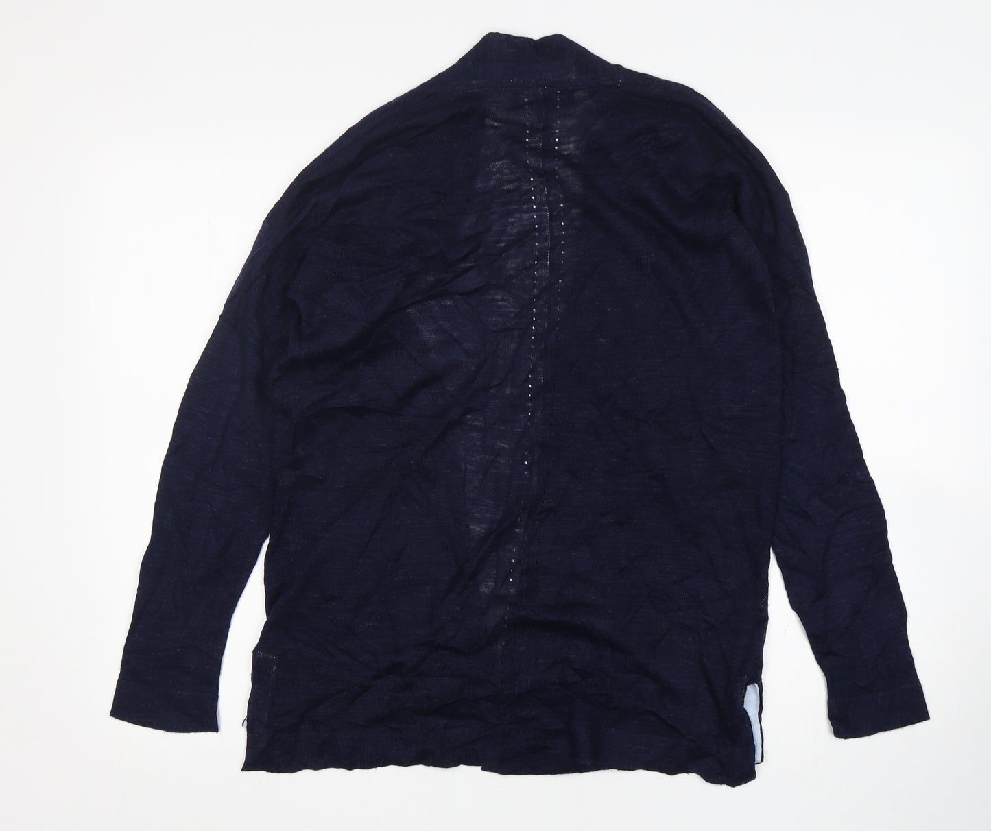 NEXT Womens Blue V-Neck  Acrylic Cardigan Jumper Size 8