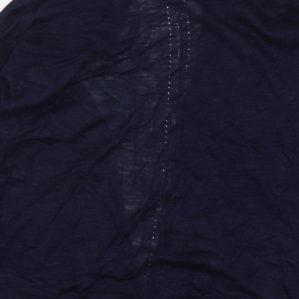 NEXT Womens Blue V-Neck  Acrylic Cardigan Jumper Size 8