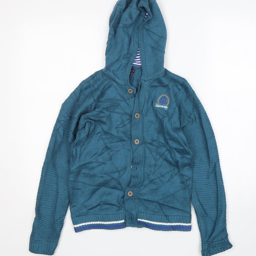 Sergent Major Boys Green  Polyamide Cardigan Hoodie Size 11 Years