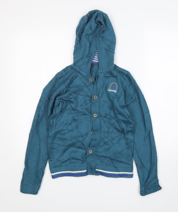Sergent Major Boys Green Polyamide Cardigan Hoodie Size 11 Years