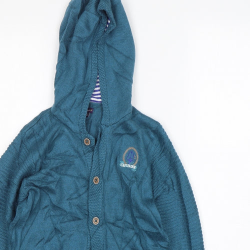 Sergent Major Boys Green  Polyamide Cardigan Hoodie Size 11 Years