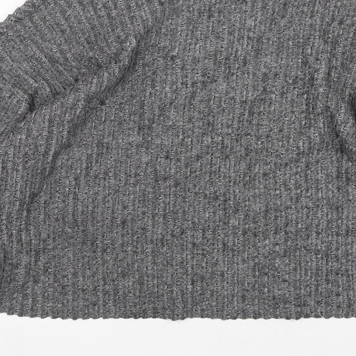 Zara Womens Grey Round Neck   Pullover Jumper Size S