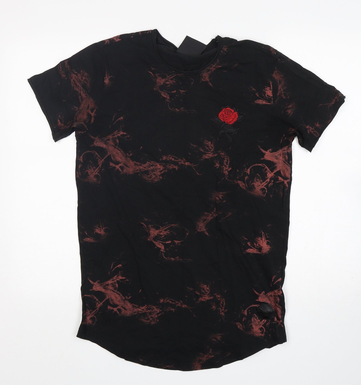 Project X Paris Mens Black  Cotton  T-Shirt Size M Round Neck