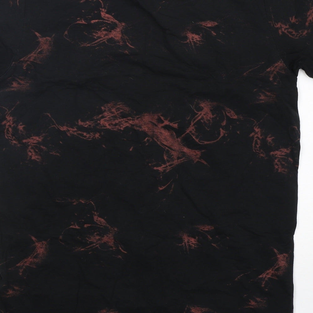 Project X Paris Mens Black  Cotton  T-Shirt Size M Round Neck
