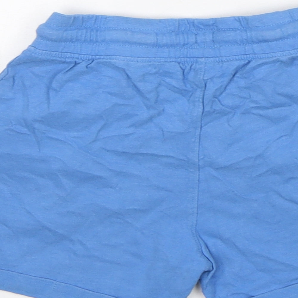Nutmeg Boys Blue  Cotton Sweat Shorts Size 3-4 Years  Regular
