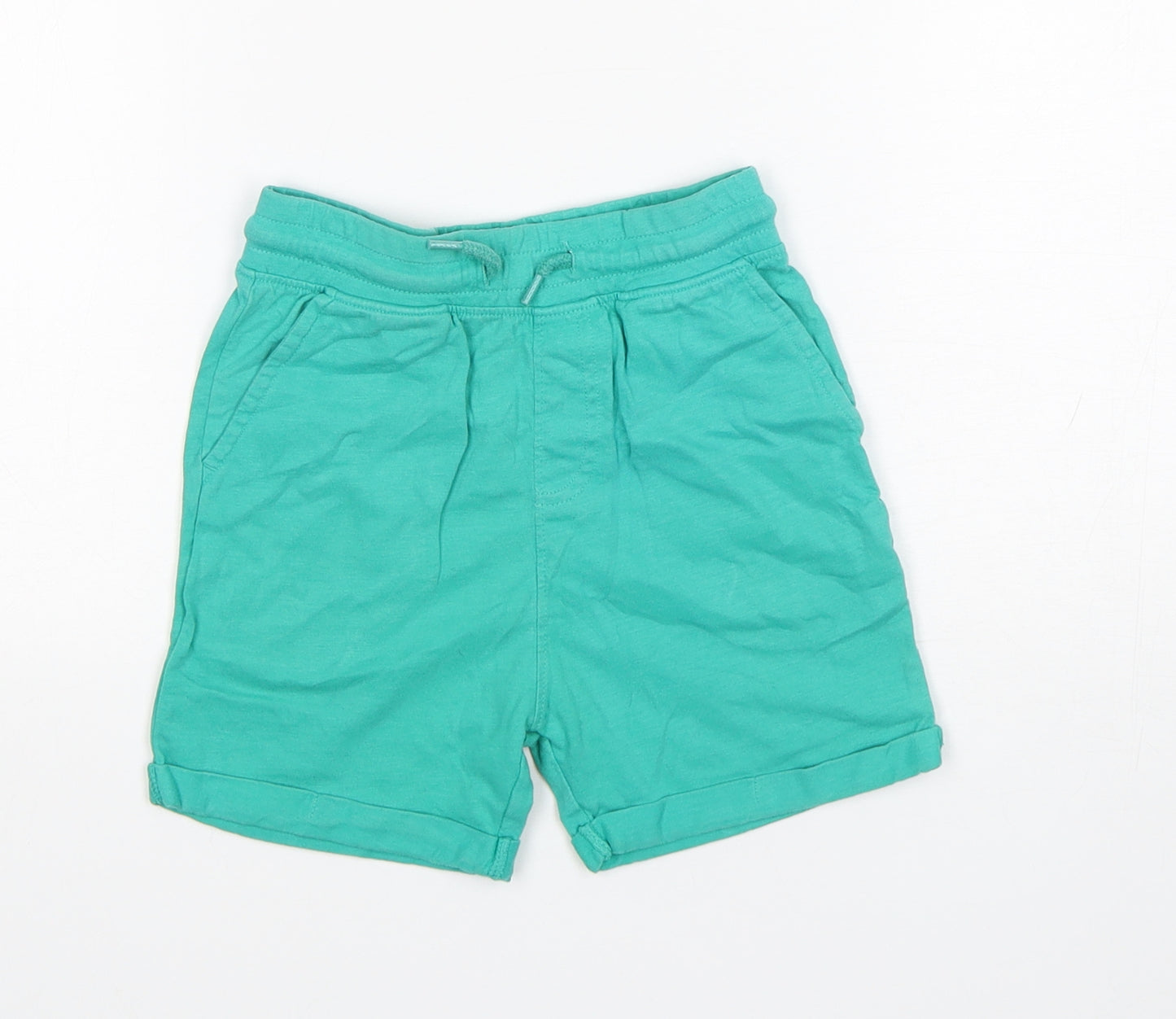 Nutmeg Boys Green  Cotton Sweat Shorts Size 3-4 Years  Regular