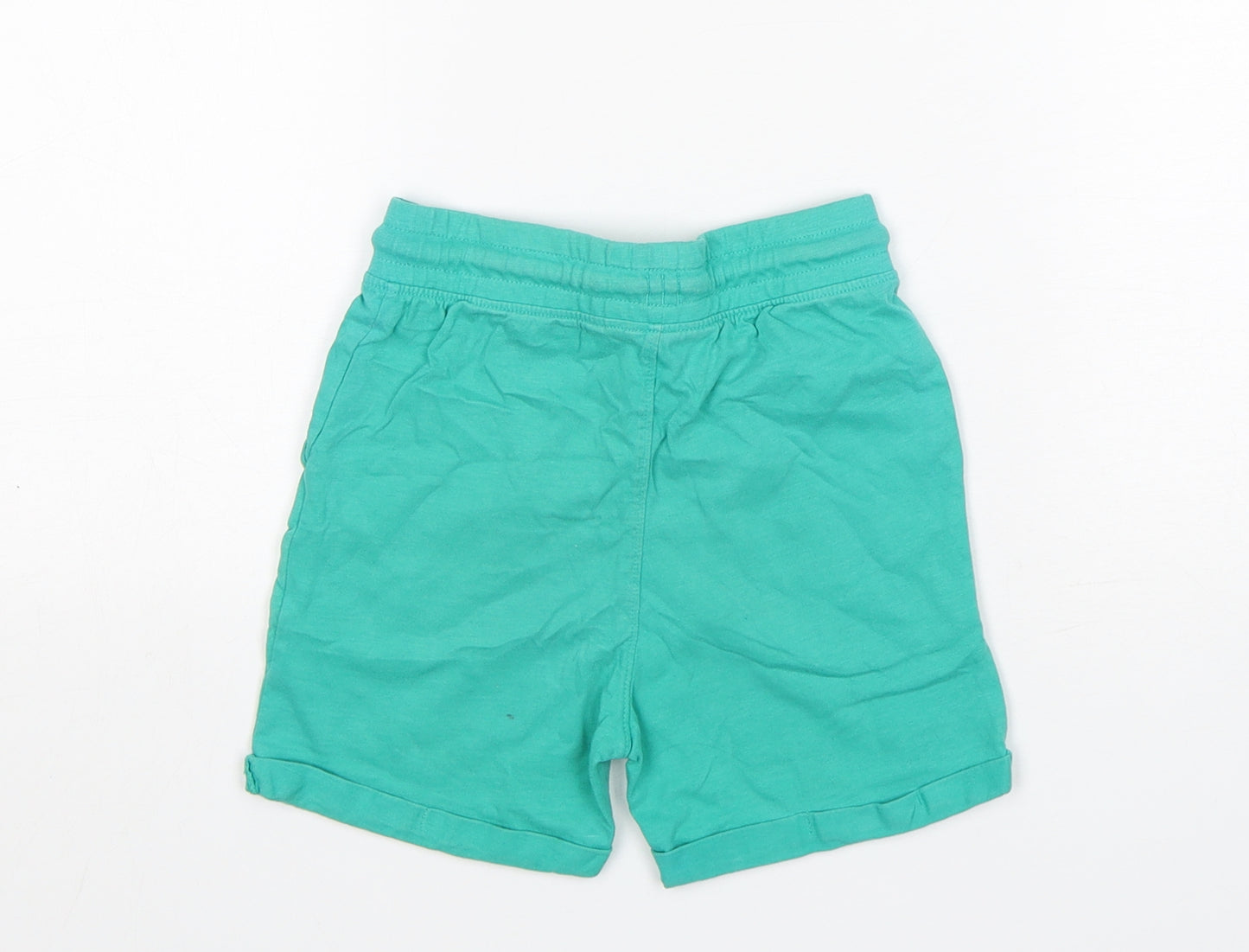 Nutmeg Boys Green  Cotton Sweat Shorts Size 3-4 Years  Regular