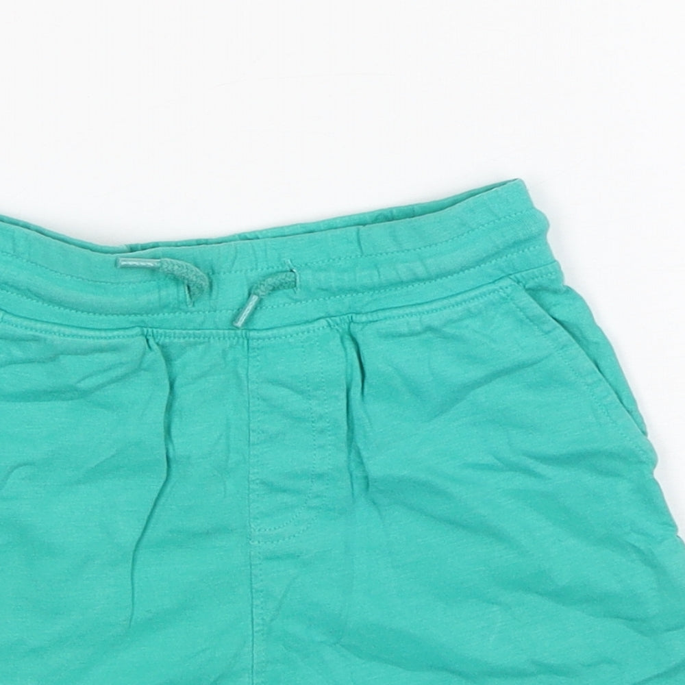 Nutmeg Boys Green  Cotton Sweat Shorts Size 3-4 Years  Regular