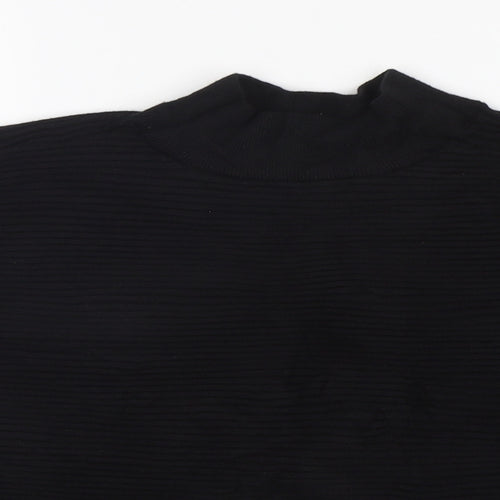 New Look Womens Black Mock Neck  Polyamide Pullover Jumper Size L