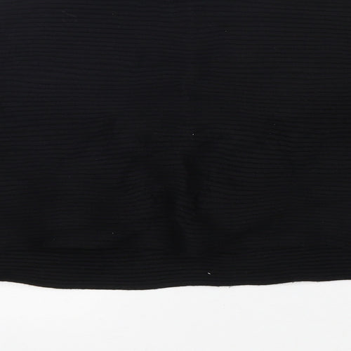 New Look Womens Black Mock Neck  Polyamide Pullover Jumper Size L
