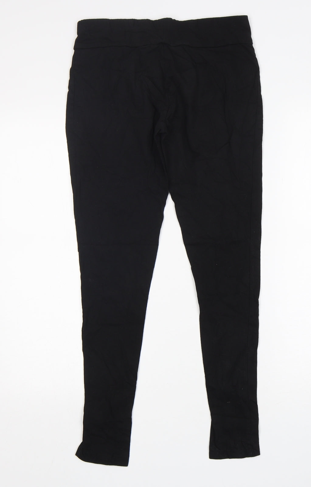Select Womens Black  Cotton Capri Leggings Size 12 L28 in