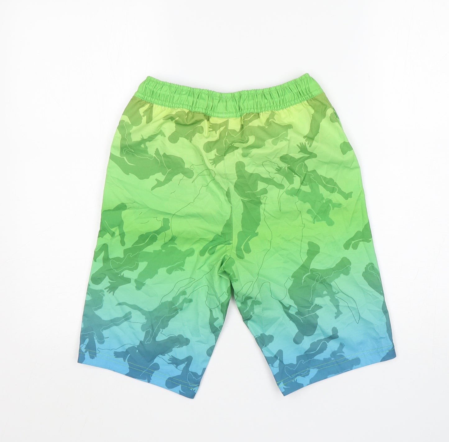 NEXT Boys Green  Polyester Sweat Shorts Size 11 Years  Regular  - Fortnite