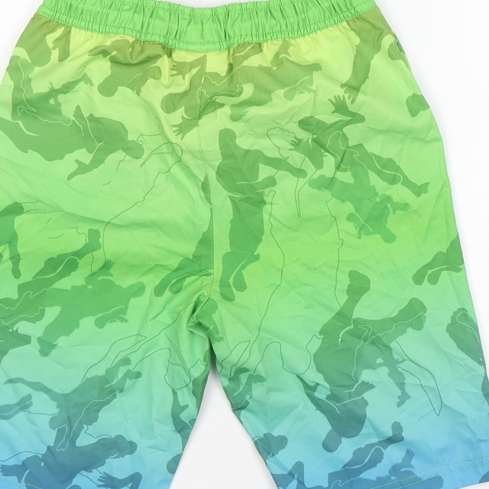 NEXT Boys Green  Polyester Sweat Shorts Size 11 Years  Regular  - Fortnite