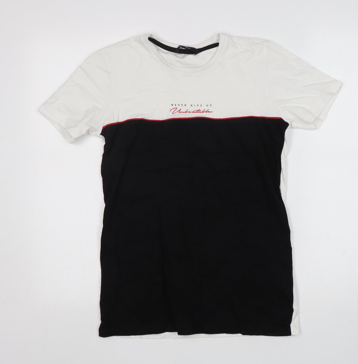 George Boys Multicoloured  Cotton Basic T-Shirt Size 13-14 Years Round Neck