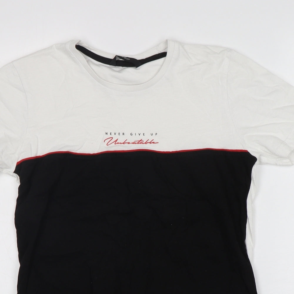 George Boys Multicoloured  Cotton Basic T-Shirt Size 13-14 Years Round Neck