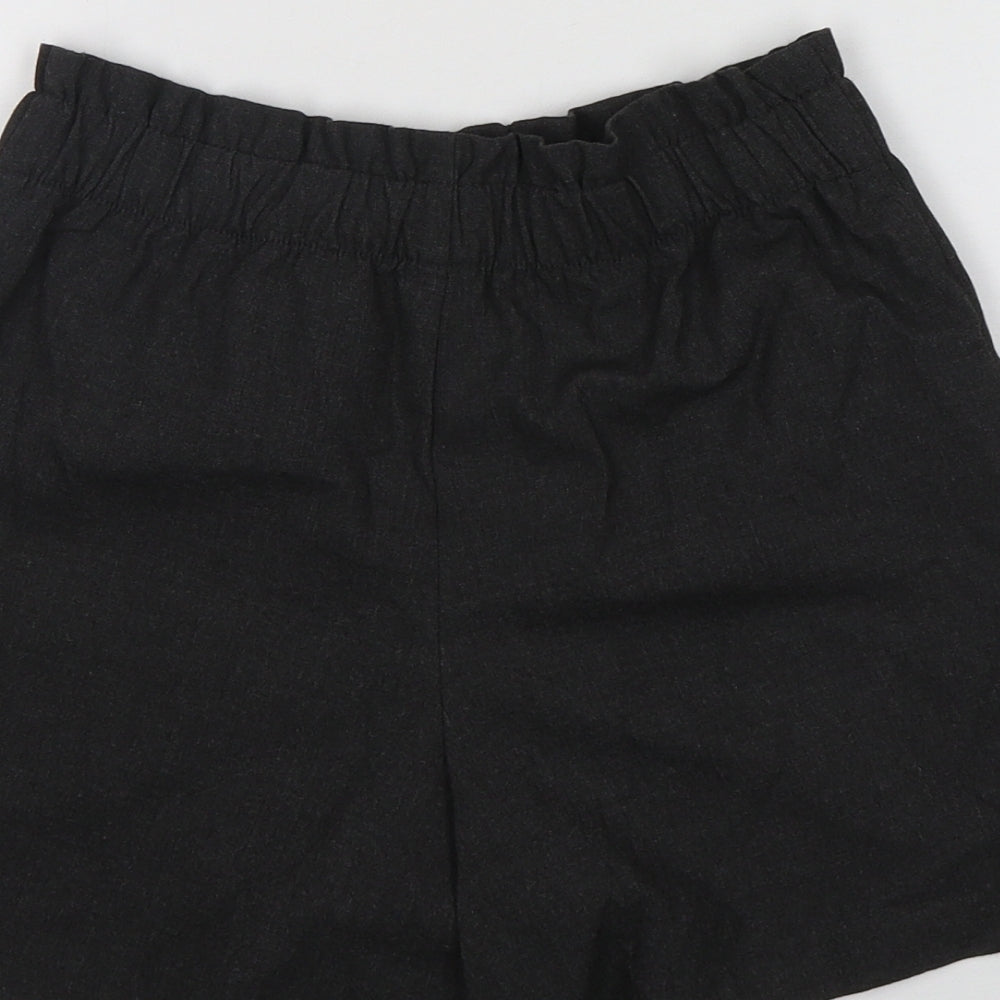 George Girls Grey  Polyester Paperbag Shorts Size 11-12 Years  Regular