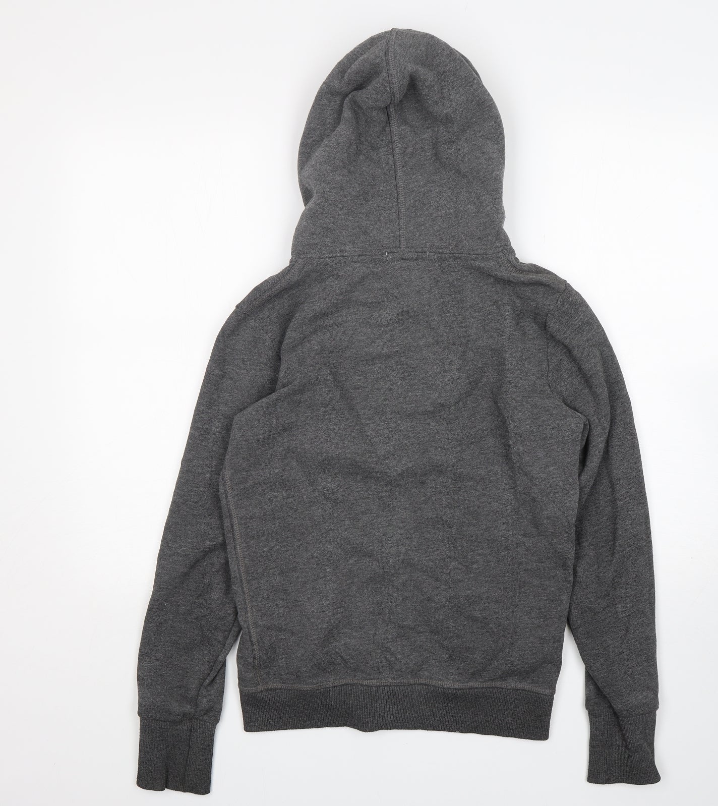 Superdry Womens Grey  Cotton Full Zip Hoodie Size M