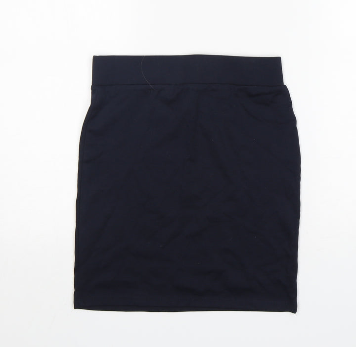 George Girls Blue  Polyester Mini Skirt Size 11-12 Years  Regular