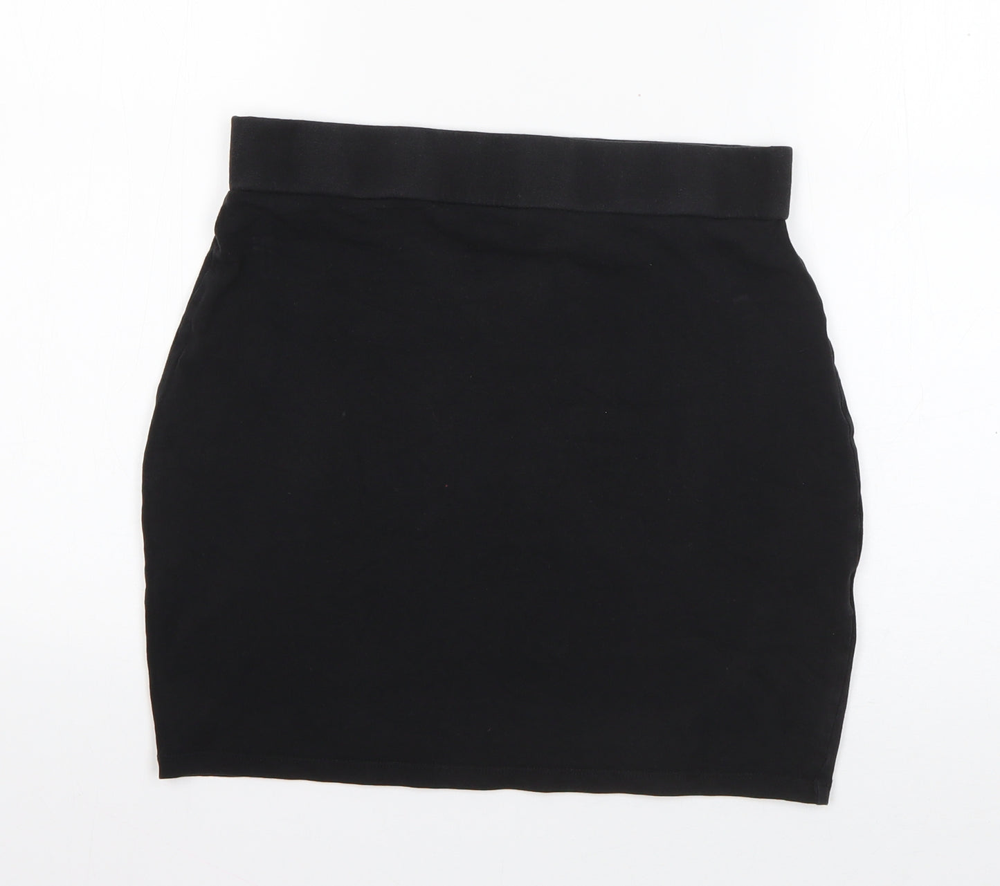 New Look Womens Black  Cotton Mini Skirt Size 12
