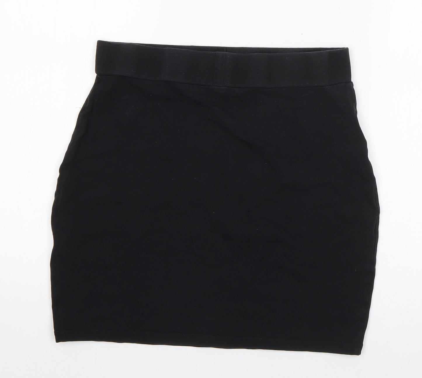 New Look Womens Black  Cotton Mini Skirt Size 12