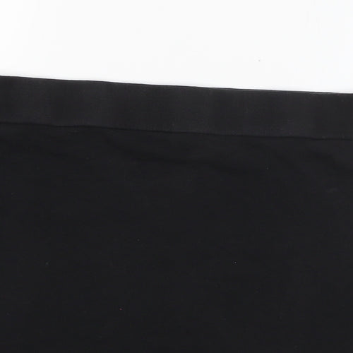 New Look Womens Black  Cotton Mini Skirt Size 12