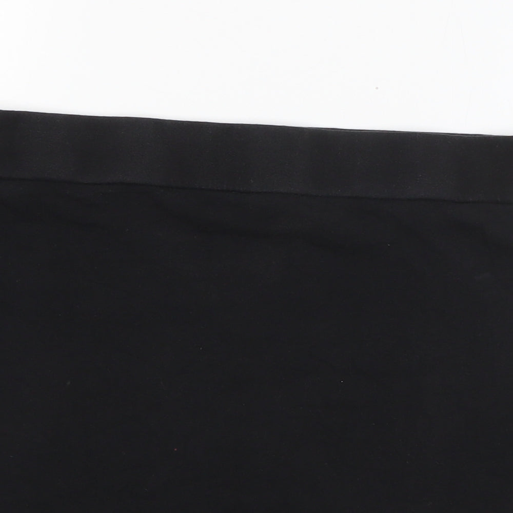New Look Womens Black  Cotton Mini Skirt Size 12