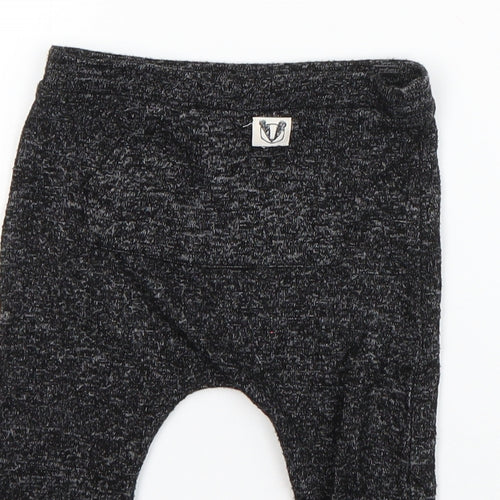 F&F Boys Grey  Polyester Jogger Trousers Size 6-9 Months