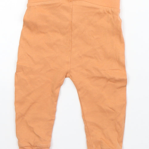 George Boys Orange  Cotton Jogger Jeans Size 9-12 Months  Drawstring