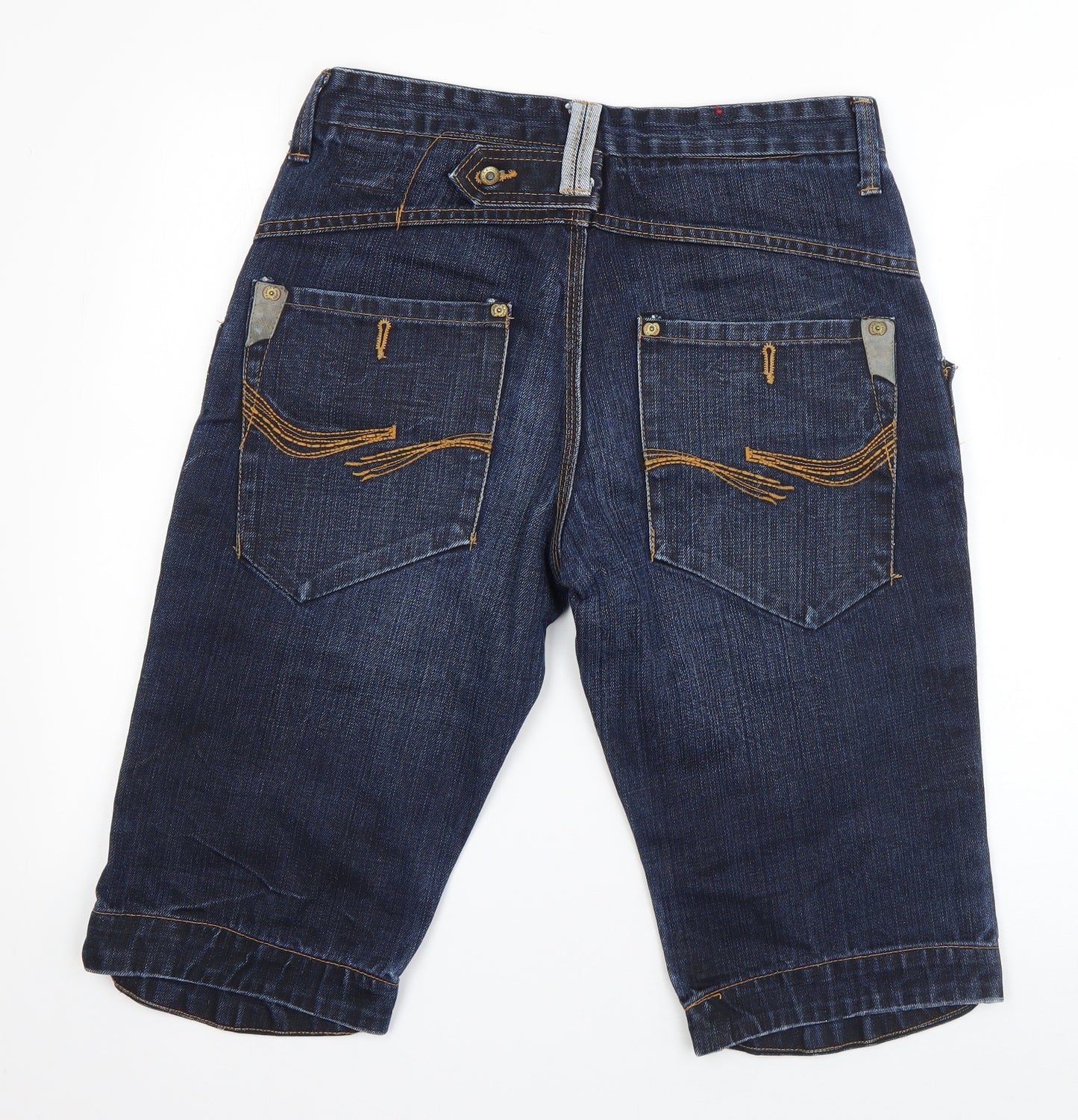 JACK & JONES Mens Blue  Cotton Bermuda Shorts Size M L11 in Regular Button
