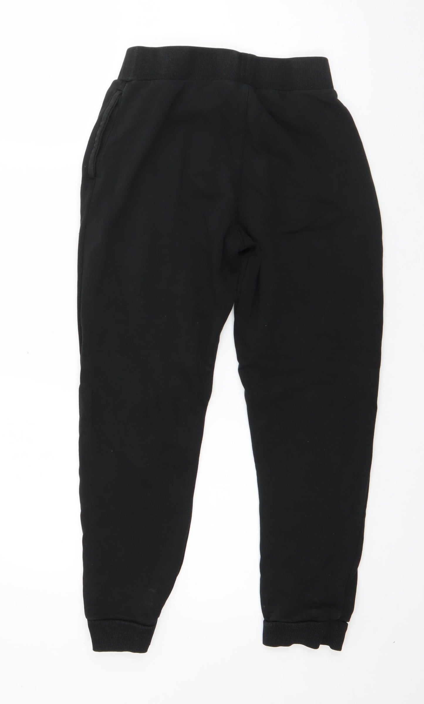 George Boys Black  Cotton Jogger Trousers Size 10-11 Years  Regular Drawstring