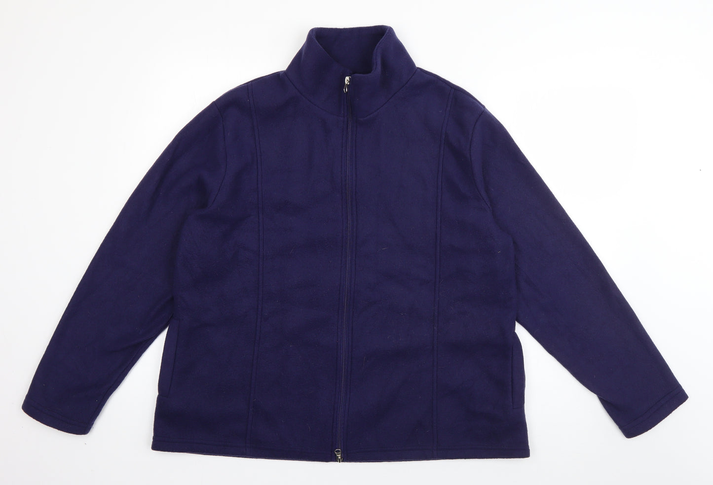 Anne de Lancay Womens Blue   Jacket  Size M  Zip