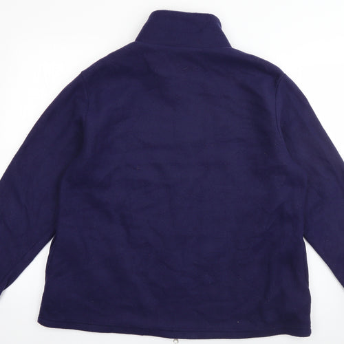 Anne de Lancay Womens Blue   Jacket  Size M  Zip