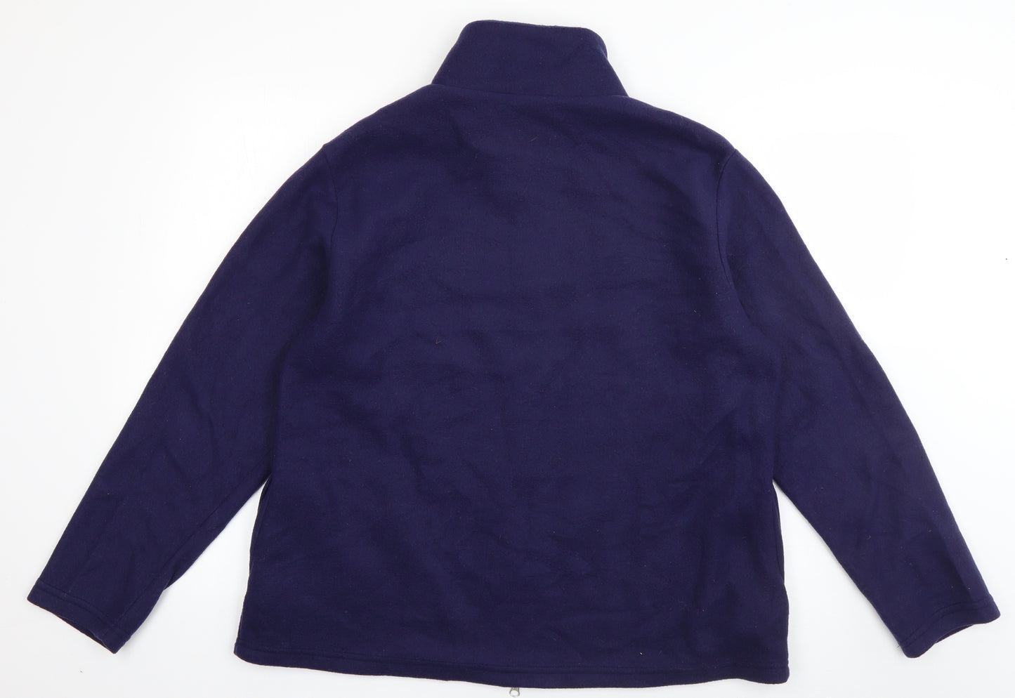 Anne de Lancay Womens Blue   Jacket  Size M  Zip