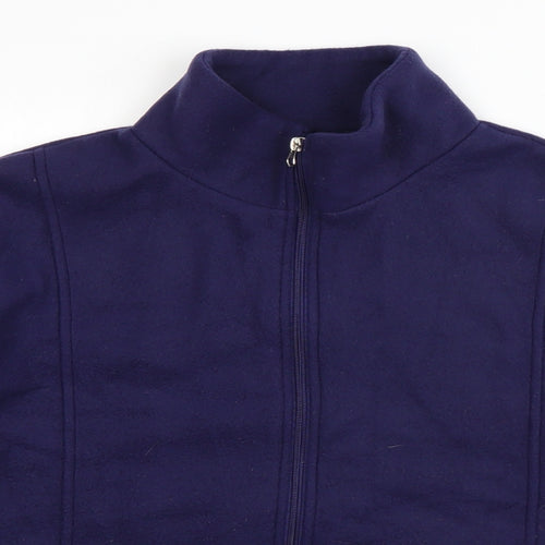 Anne de Lancay Womens Blue   Jacket  Size M  Zip