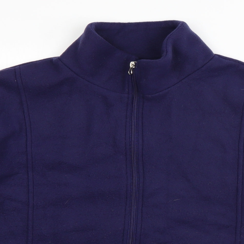Anne de Lancay Womens Blue   Jacket  Size M  Zip