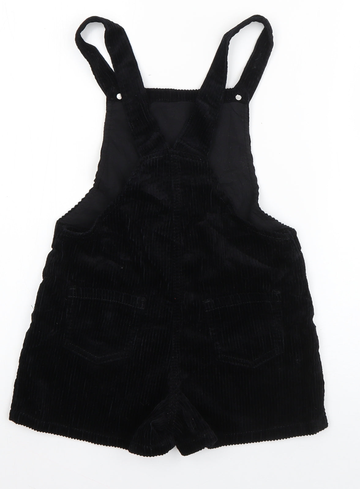 NEXT Girls Black  Cotton Dungaree One-Piece Size 7 Years  Pullover