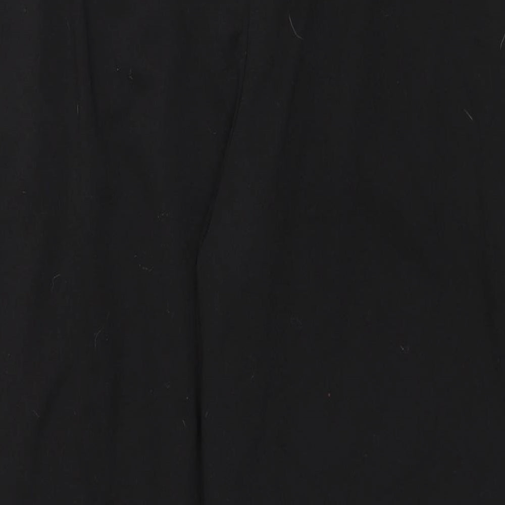 Preworn Womens Black  Polyester Jogger Trousers Size M L23 in Regular Drawstring
