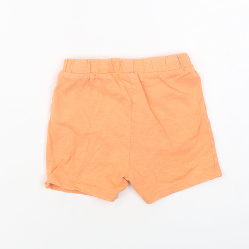 M&S Baby Orange  Cotton Cropped Trousers Size 9-12 Months   - Puppy