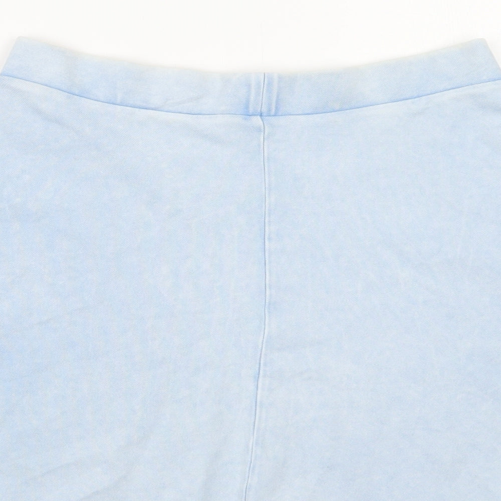 Matalan Womens Blue  Cotton Skater Skirt Size 14