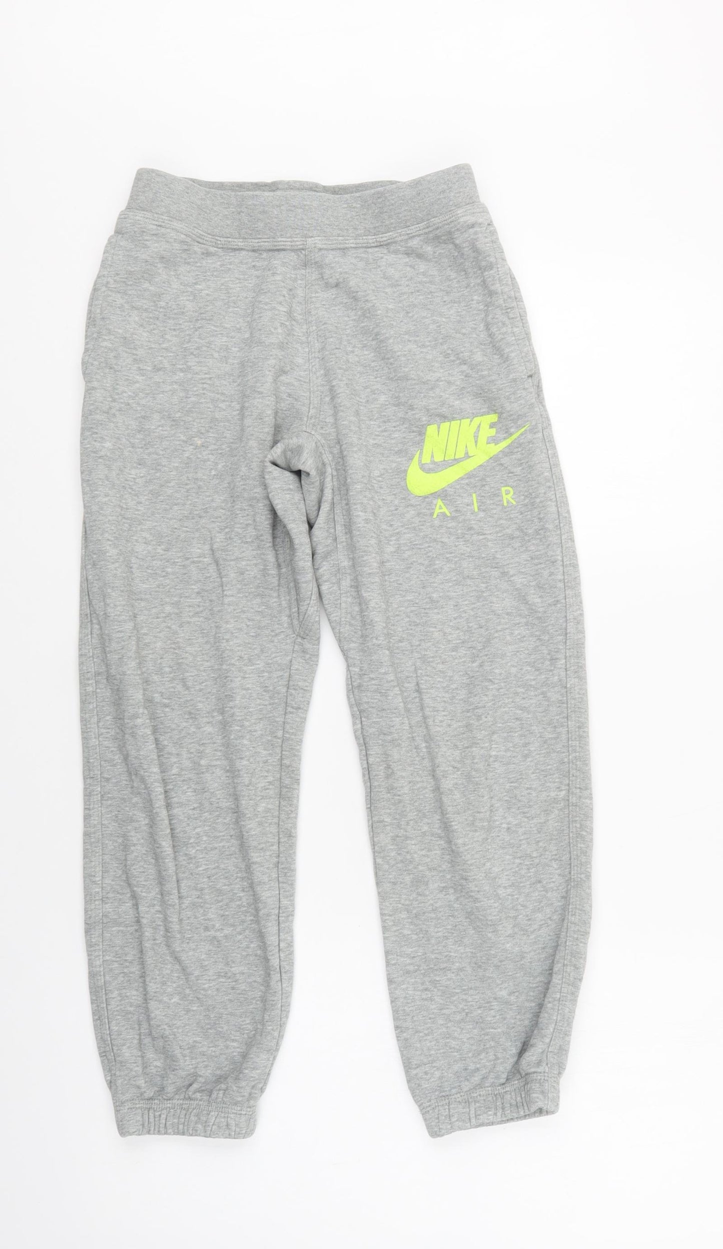 Nike Boys Grey  Cotton Jogger Trousers Size 10-11 Years  Regular Drawstring