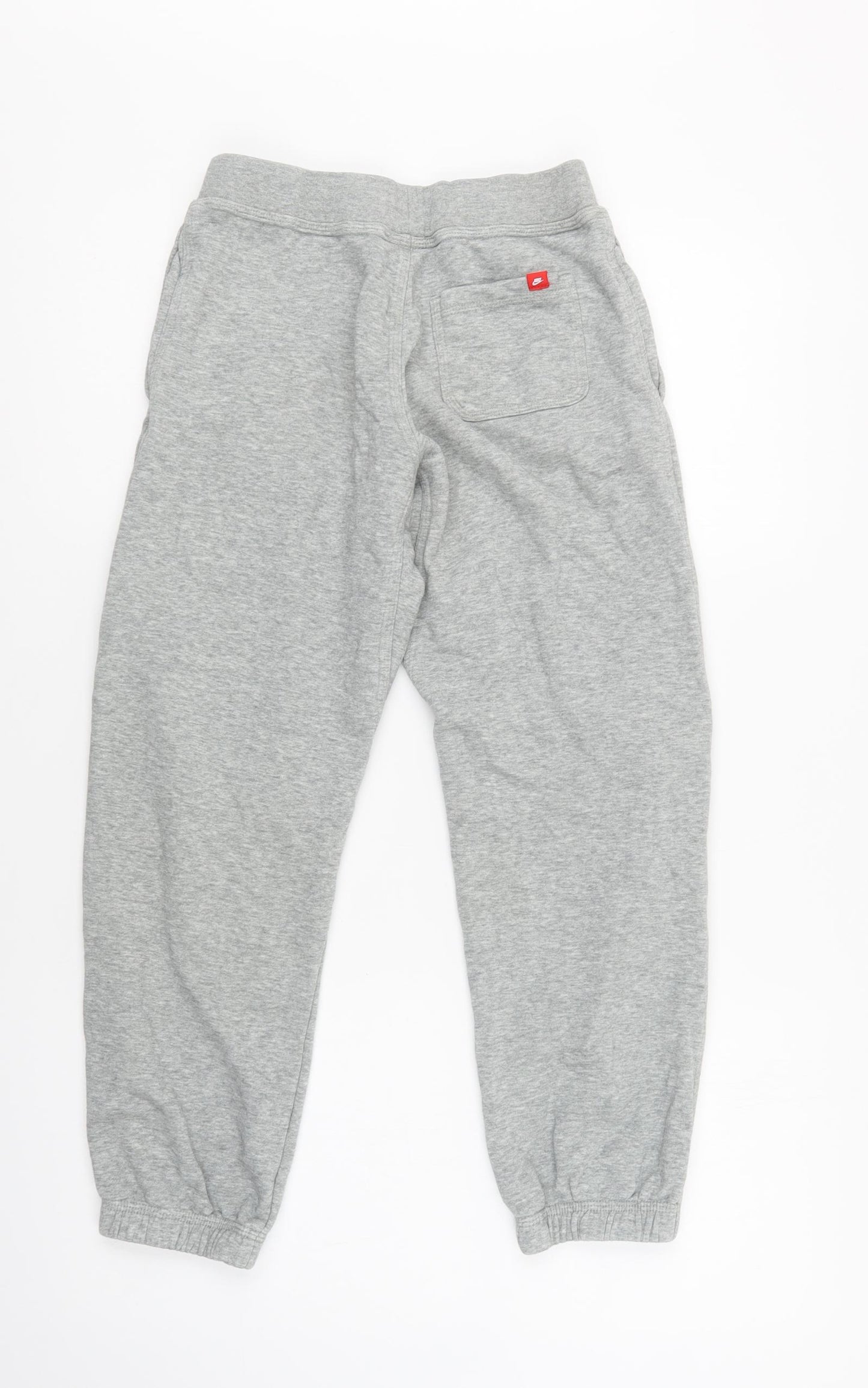 Nike Boys Grey  Cotton Jogger Trousers Size 10-11 Years  Regular Drawstring