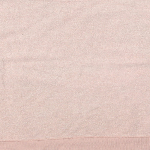 Topshop Womens Pink  Cotton Pullover Sweatshirt Size 6