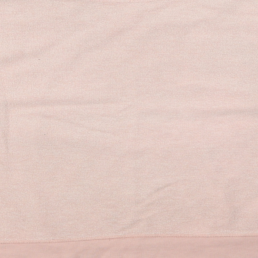 Topshop Womens Pink  Cotton Pullover Sweatshirt Size 6