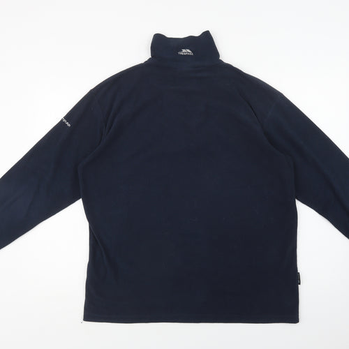 Trespass Mens Blue  Polyester Henley Sweatshirt Size M