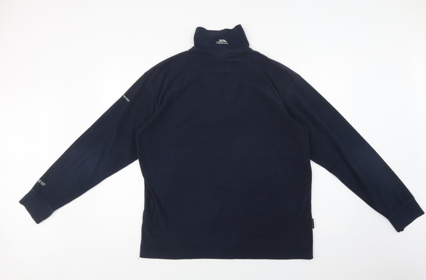 Trespass Mens Blue  Polyester Henley Sweatshirt Size M