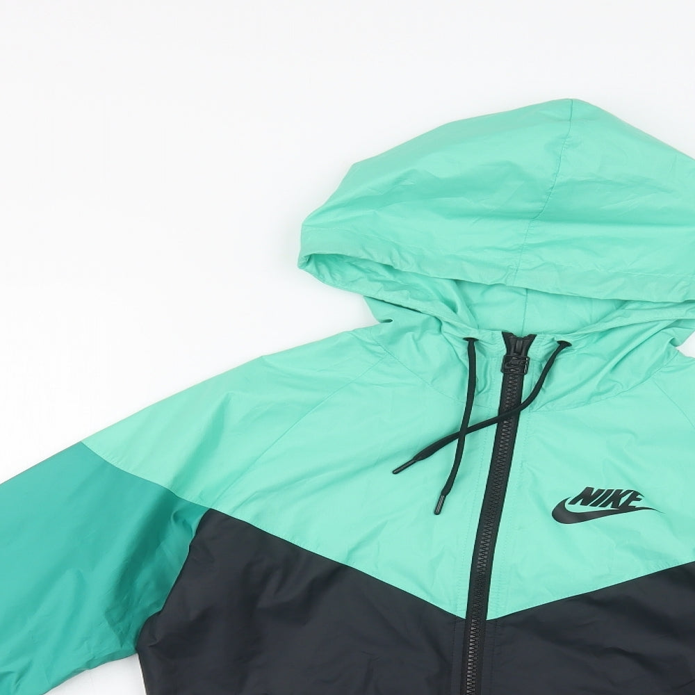 Nike Womens Green   Windbreaker Coatigan Size XS  Zip