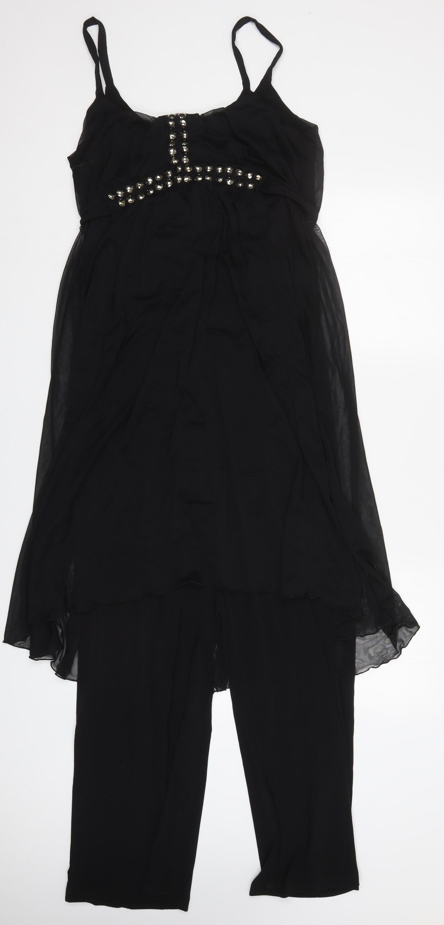 Kaleidoscope Womens Black  Polyester Jumpsuit One-Piece Size 20 L28 in Pullover