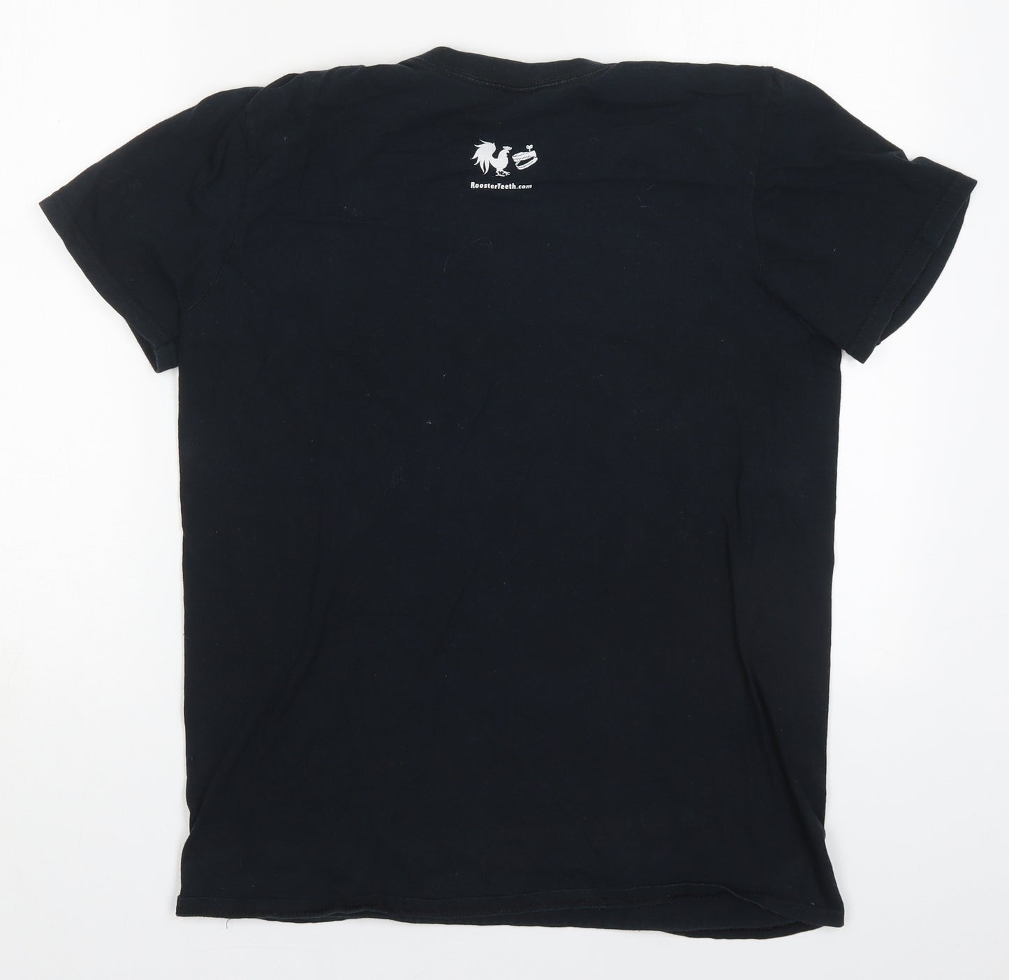 Anvil Mens Black  Cotton  T-Shirt Size M Crew Neck  - RWBY